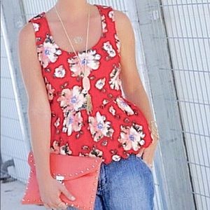 Anthropologie Postmark Floral Tank